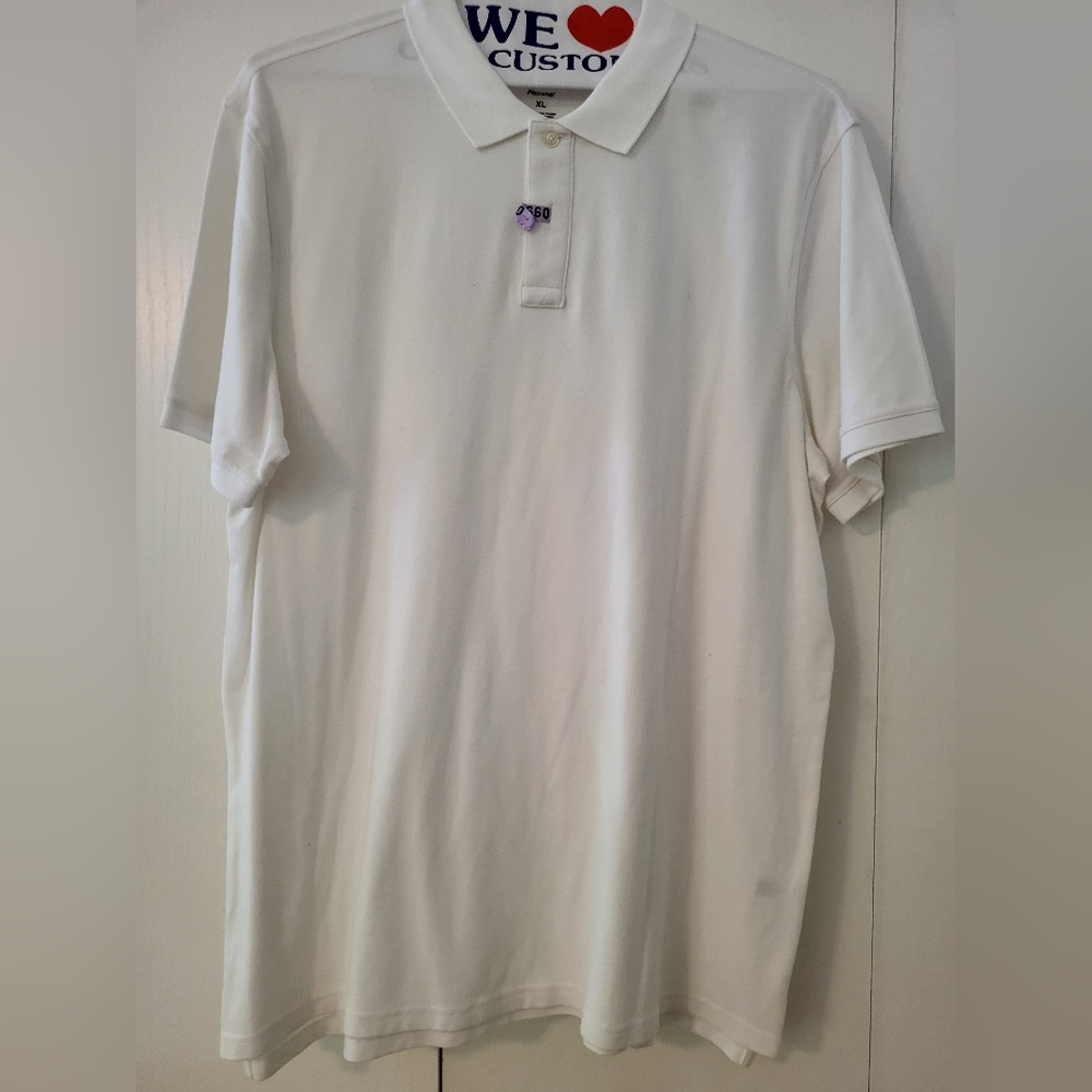 Sonoma Flexwear Men's White Polo Shirt Sz XL